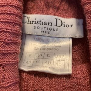 Christian Dior Pink Sweater Size 10 John Galliano